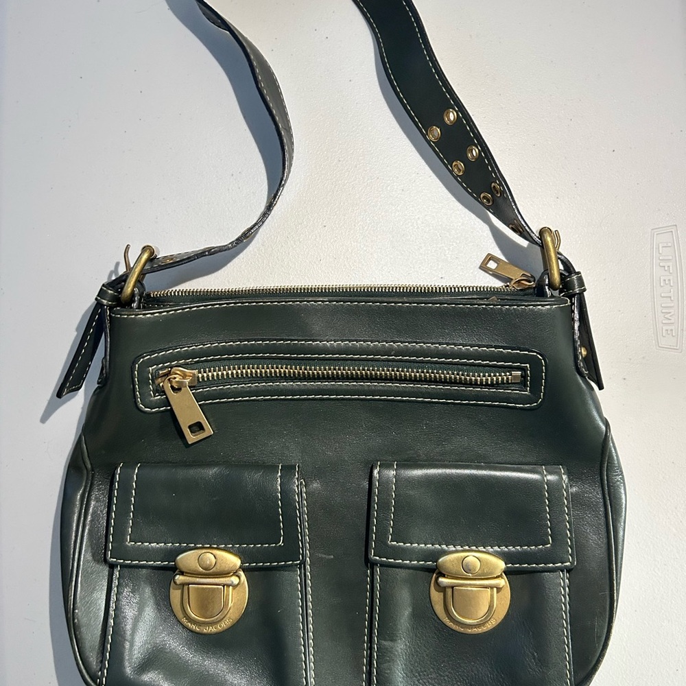 Marc Jacobs Sophia Shoulder Bag Dark Green